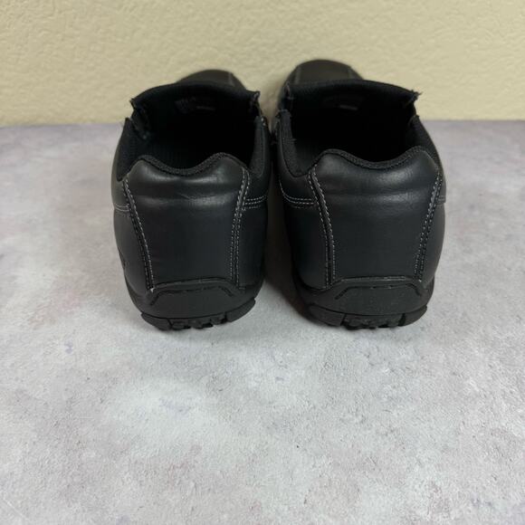 Skechers Shoes Mens Size 10 Diameter-Nerves Black Leather Slip-On Loafers - Picture 3 of 10